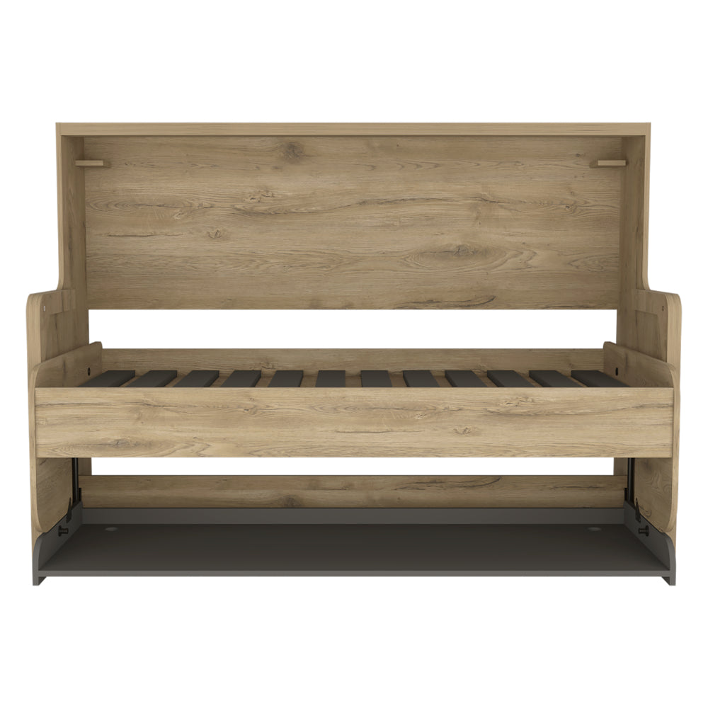Cama Escritorio Multifuncional Kentme Macadamia y Plata