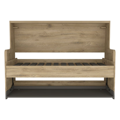 Cama Escritorio Multifuncional Kentme Macadamia y Plata