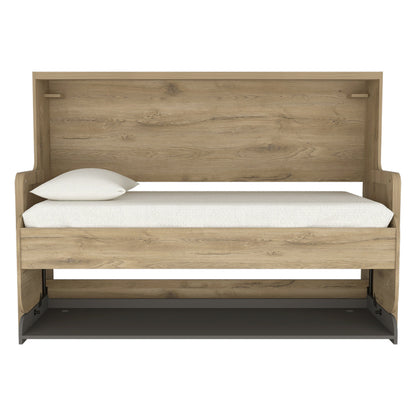 Cama Escritorio Multifuncional Kentme Macadamia y Plata