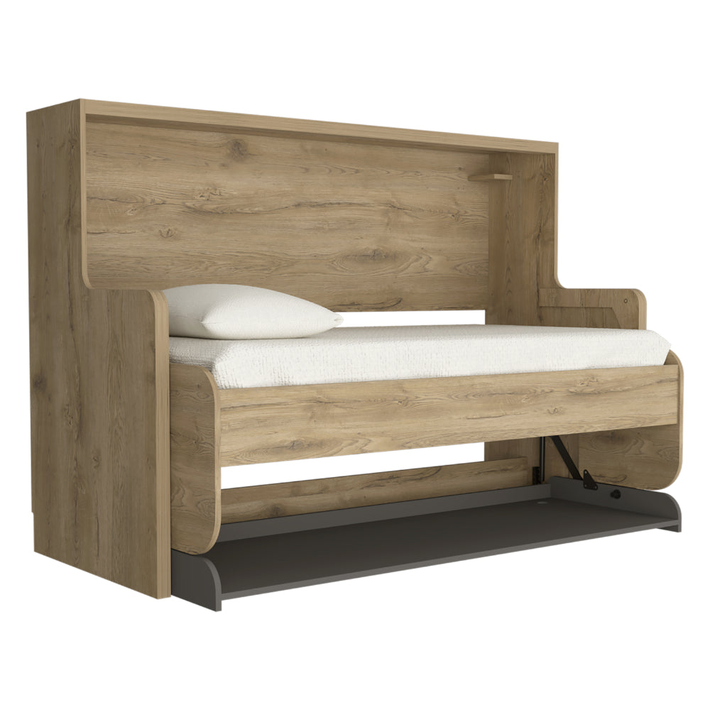 Cama Escritorio Multifuncional Kentme Macadamia y Plata