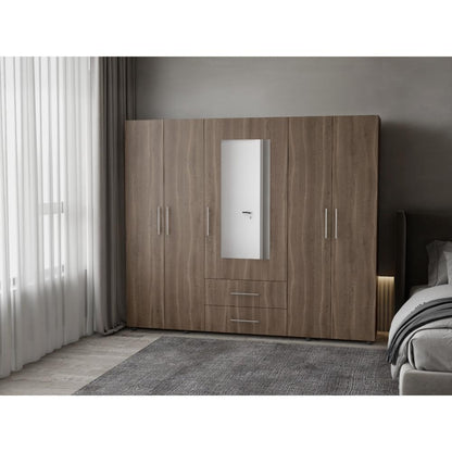 Closet Bigaf Espejo  Milan Wengue