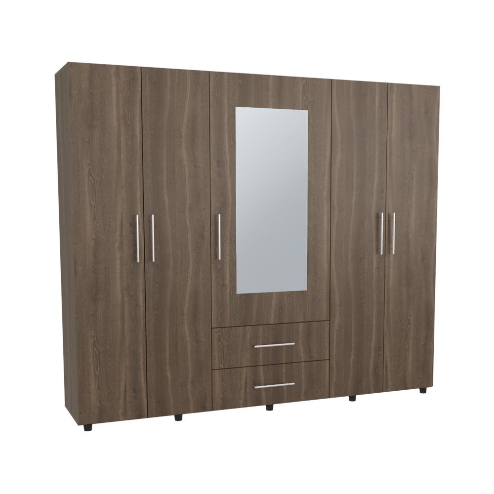 Closet Bigaf Espejo  Milan Wengue