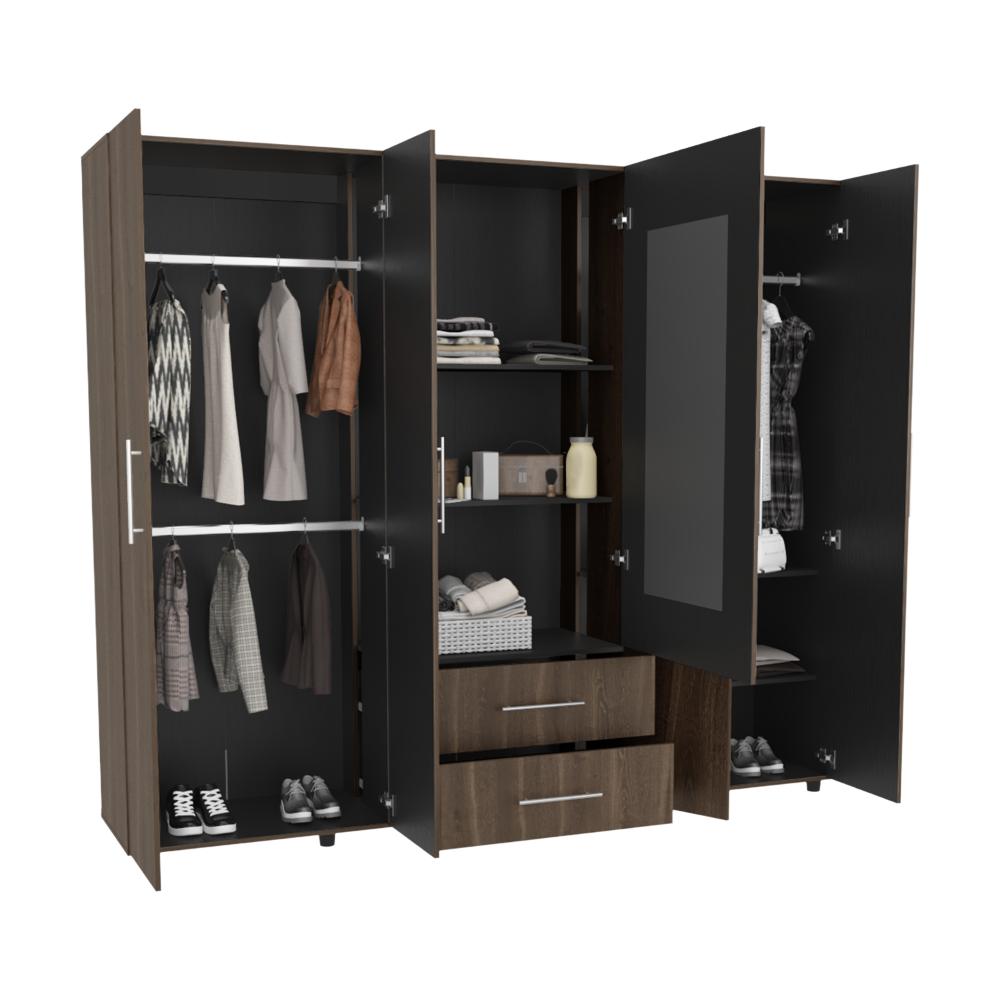 Closet Bigaf Espejo  Milan Wengue