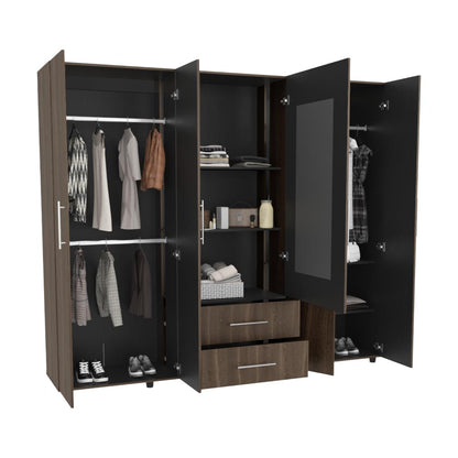 Closet Bigaf Espejo  Milan Wengue