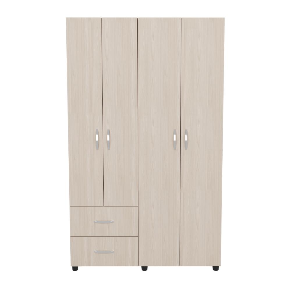 Closet Palermo 2 Cajones  Niebla Blanco