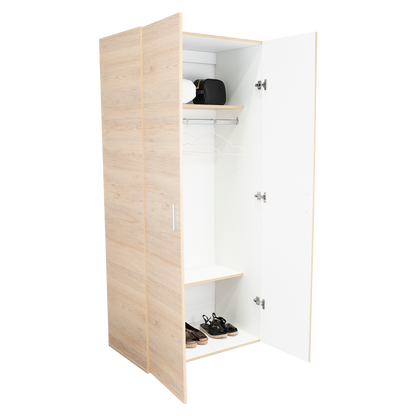 Closet Economico Rovere y Blanco