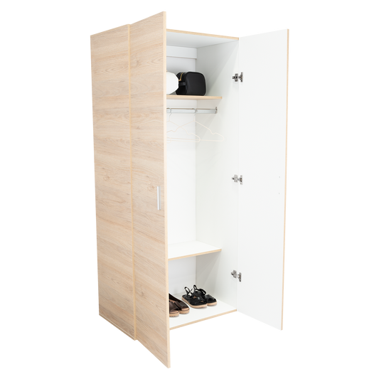 Closet Economico Rovere y Blanco