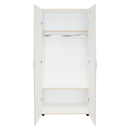 Closet Economico Rovere y Blanco