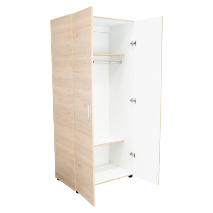 Closet Economico Rovere y Blanco