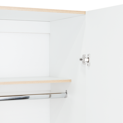 Closet Economico Rovere y Blanco