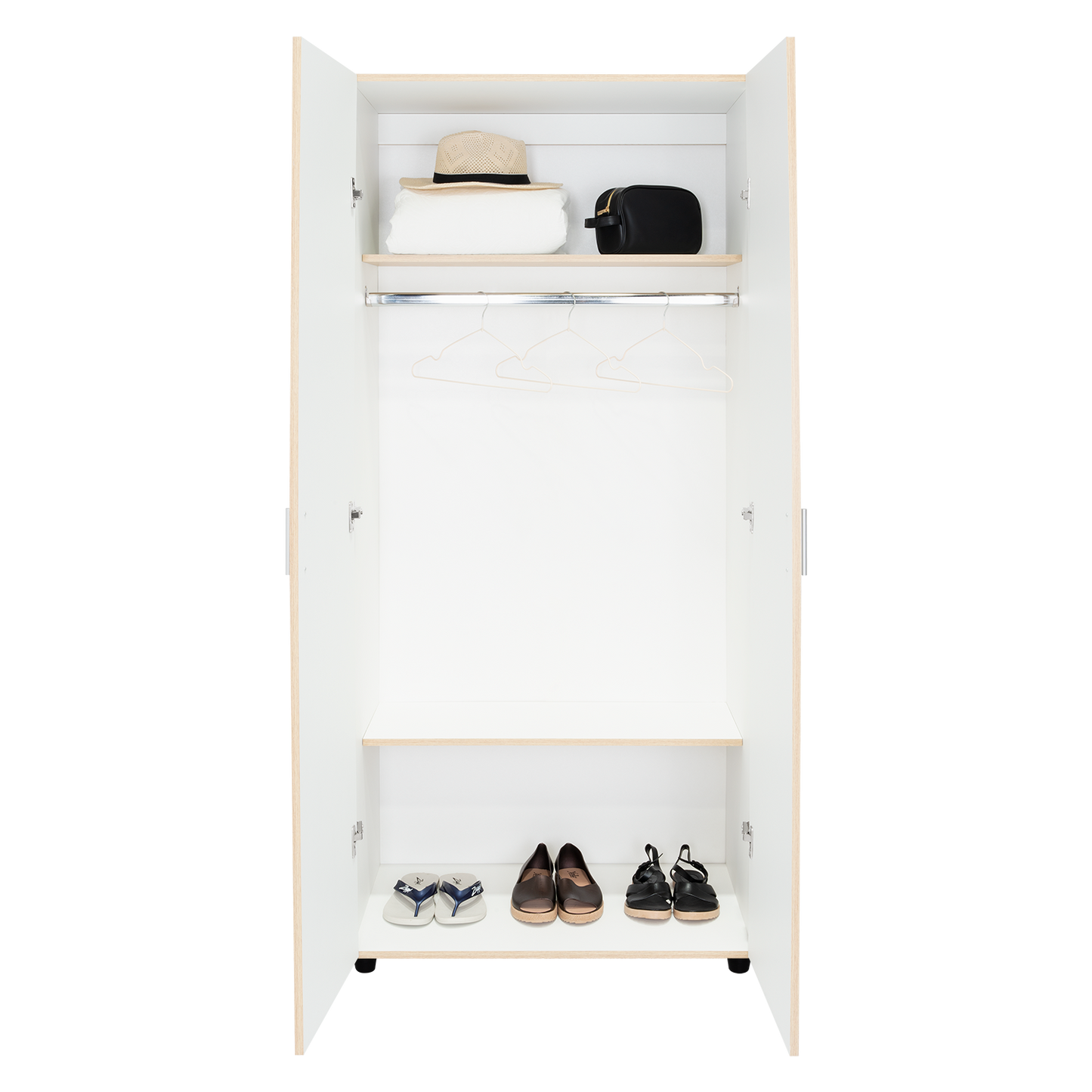 Closet Economico Rovere y Blanco
