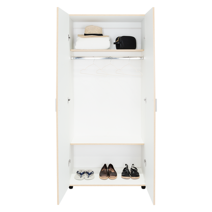 Closet Economico Rovere y Blanco