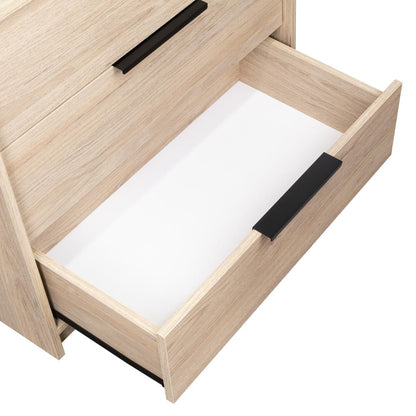 Comoda 3 Cajones Treviso  Rovere + Blanco