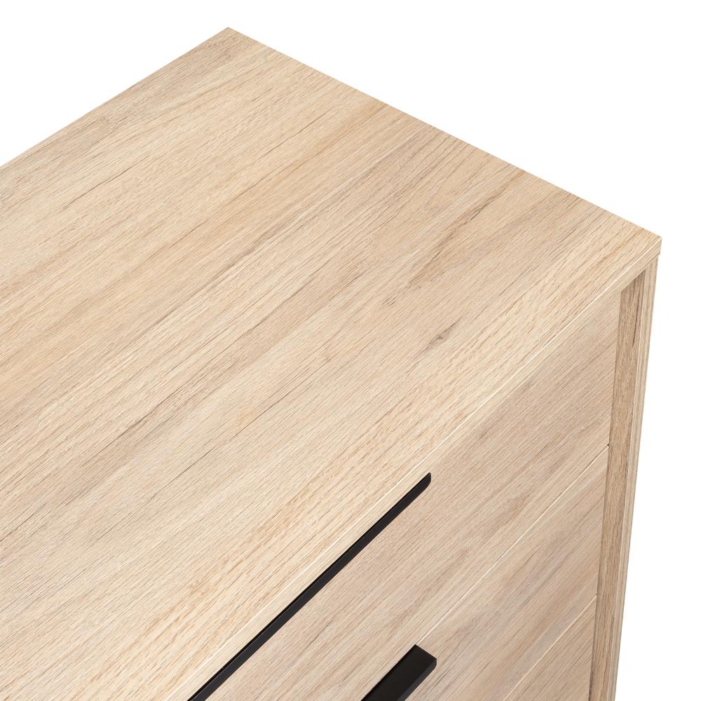 Comoda 3 Cajones Treviso  Rovere + Blanco