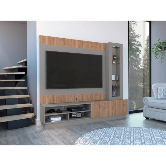 Centro de entretenimiento Yaka Taupe para TV de 70''