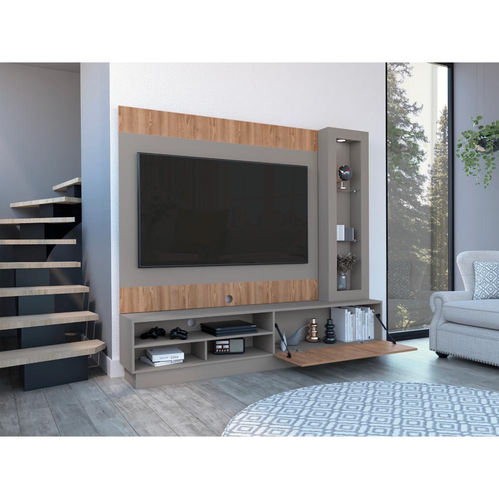 Centro de entretenimiento Yaka Taupe para TV de 70''