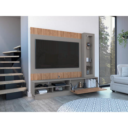 Centro de entretenimiento Yaka Taupe para TV de 70''