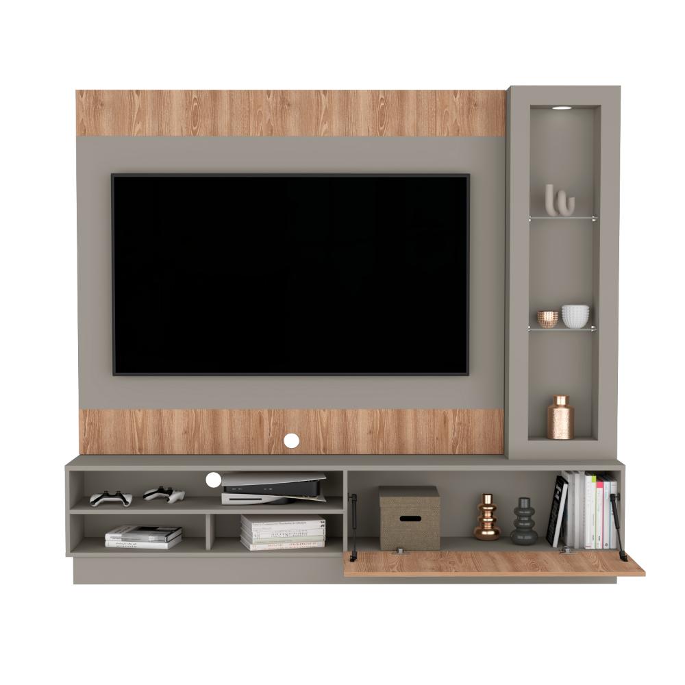 Centro de entretenimiento Yaka Taupe para TV de 70''