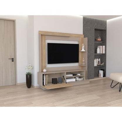 Mesa Para Tv Doha Taupe y Fresno