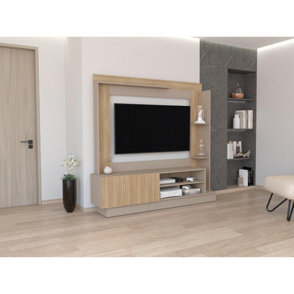 Mesa Para Tv Doha Taupe y Fresno