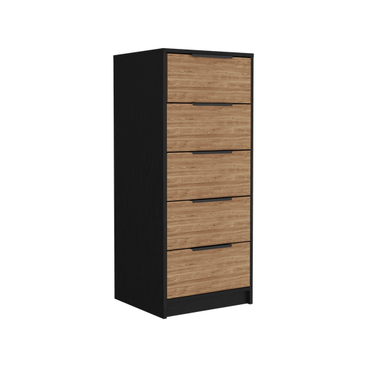 Organizador Wesley, Wengue y Miel, con Tres Cajones - VIRTUAL MUEBLES