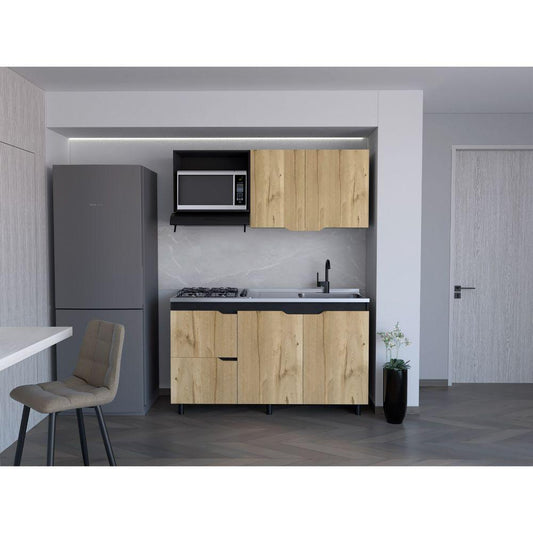 Cocina Integral Maui  Duna y Wengue con Mesón Derecho