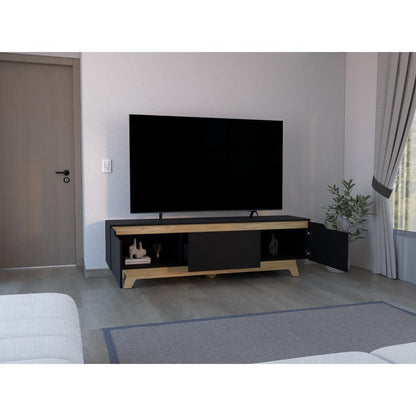 Mesa para TV Woodall Wengue y Fresno Eupara TV de 80"
