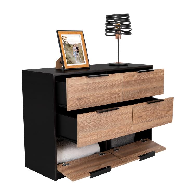 Comoda 4 Cajones Treviso  Wengue + Miel