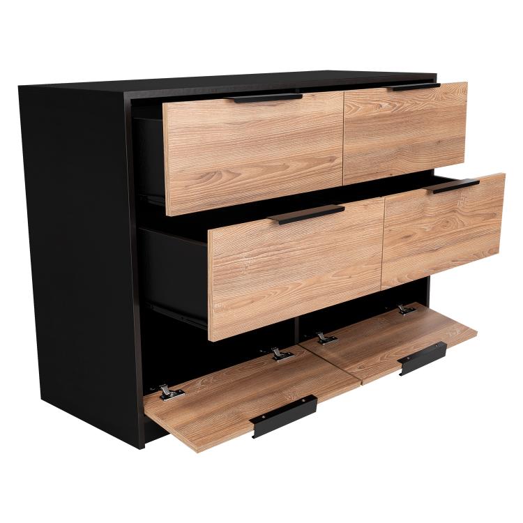 Comoda 4 Cajones Treviso  Wengue + Miel