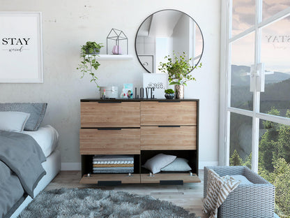 Comoda 4 Cajones Treviso  Wengue + Miel