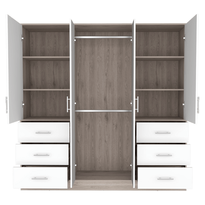 Closet Cooper color Humo y Blanco para Habitación.