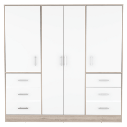 Closet Cooper color Humo y Blanco para Habitación.