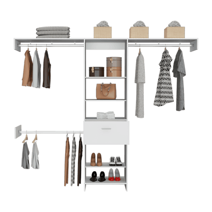 Closet Delhi Color Blanco Nevado Para Habitación.