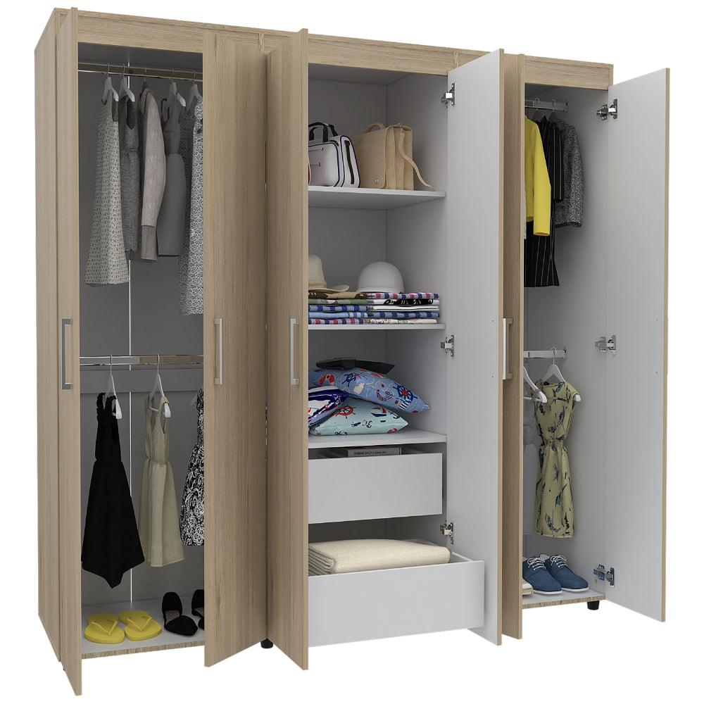 Closet Amatista Blanco y Rovere