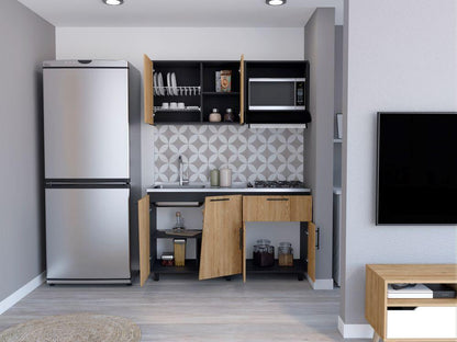 Cocina Integral Emilia Wengue y Miel con Poceta  Izquierda