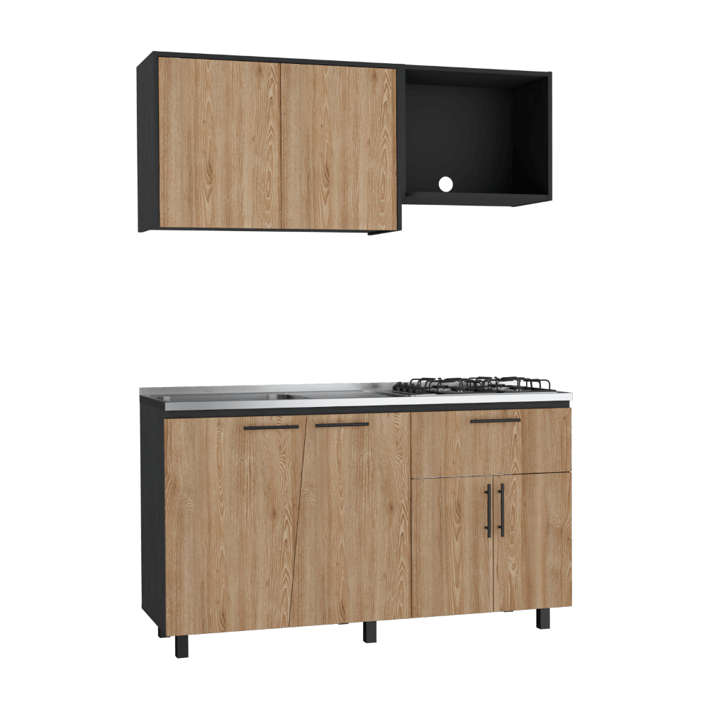 Cocina Integral Emilia Wengue y Miel con Poceta  Izquierda