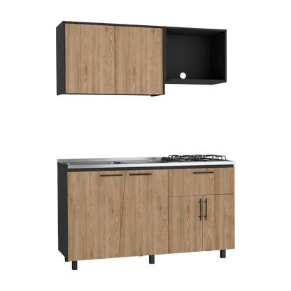 Cocina Integral Emilia Wengue y Miel con Poceta  Izquierda