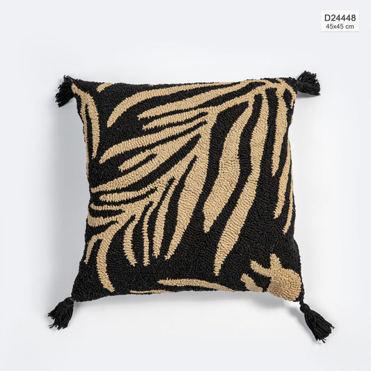 Cojin Decorativo Negro Beige