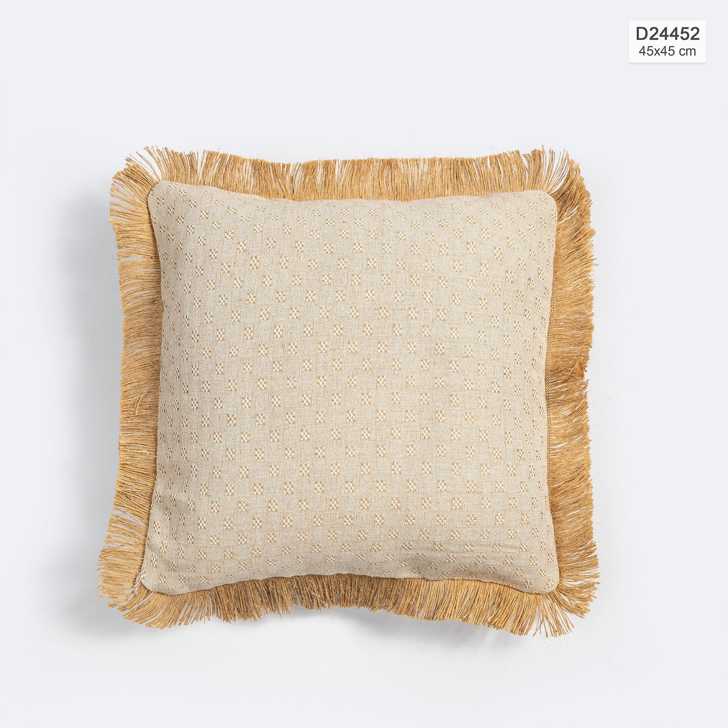 Cojin Decorativo Beige Flecos