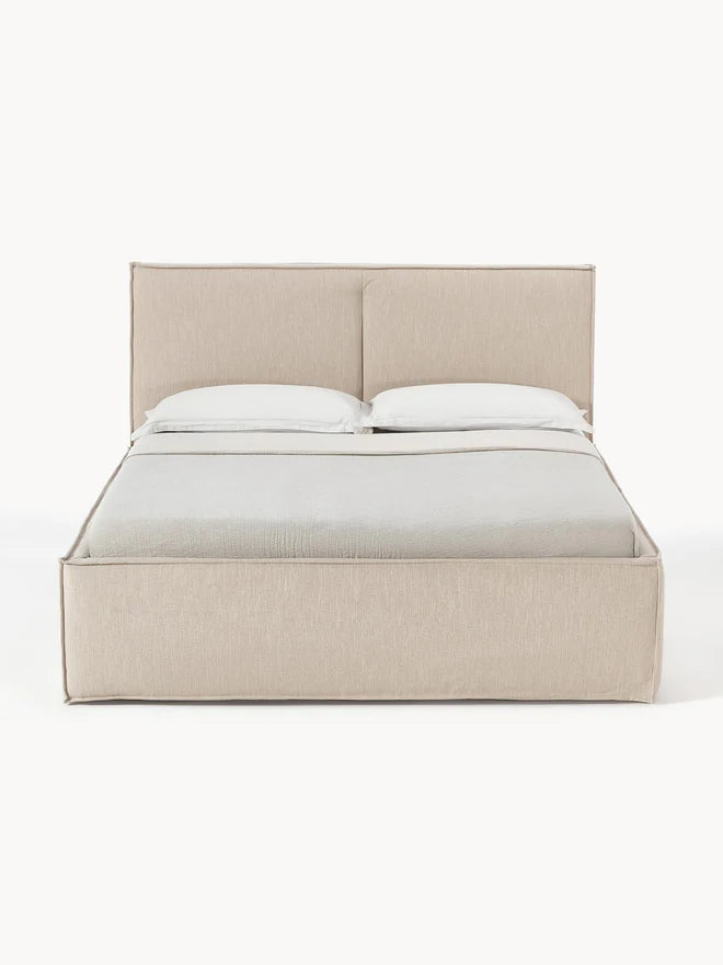 Cama Tapizada Doble Moon Mist