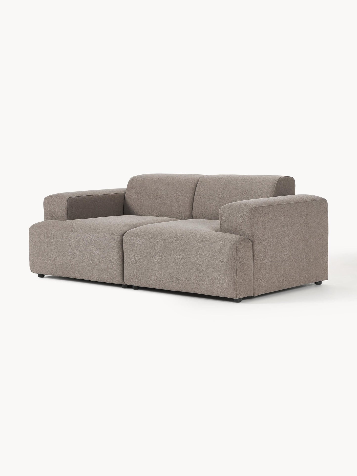 Sofa Louvre Taupe 2 Puestos con Diseño Contemporáneo y Minimalista