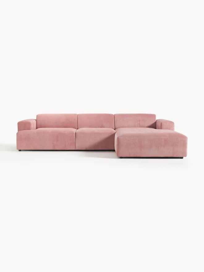 Sofá Esquinero Modular Savoy Rosa Diseño Moderno y Confort Inigualable