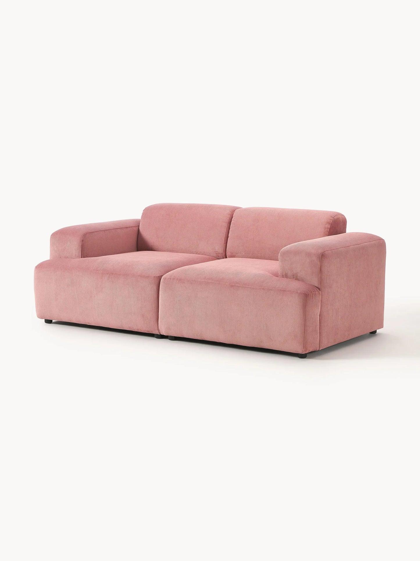 Sofa Louvre Palo Rosa 2 Puestos con Diseño Contemporáneo y Minimalista