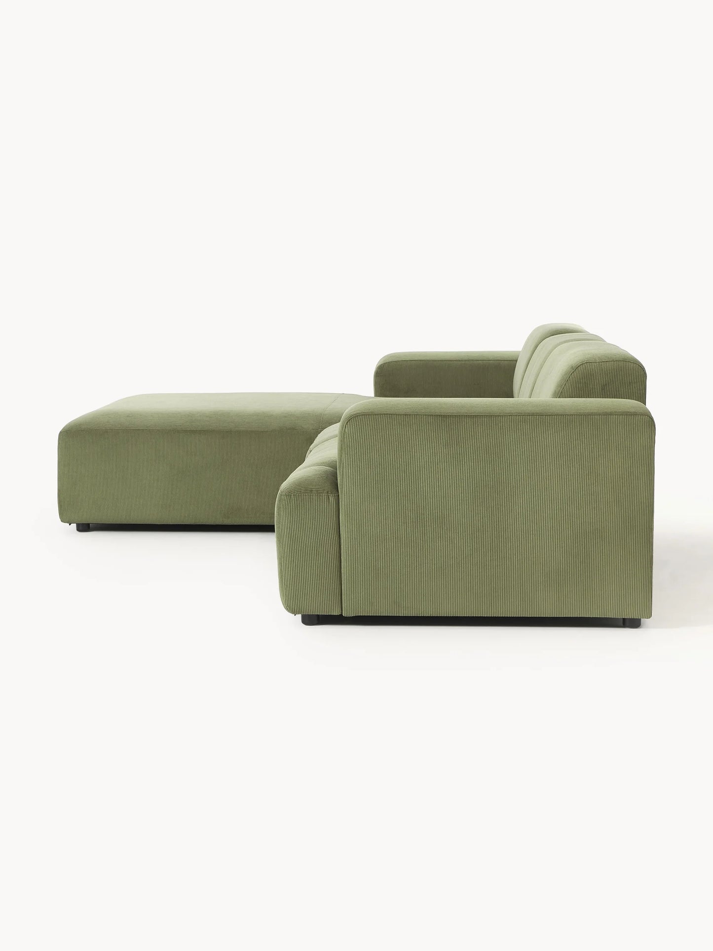 Sofá Esquinero Modular Savoy Verde Oliva Diseño Moderno y Confort Inigualable