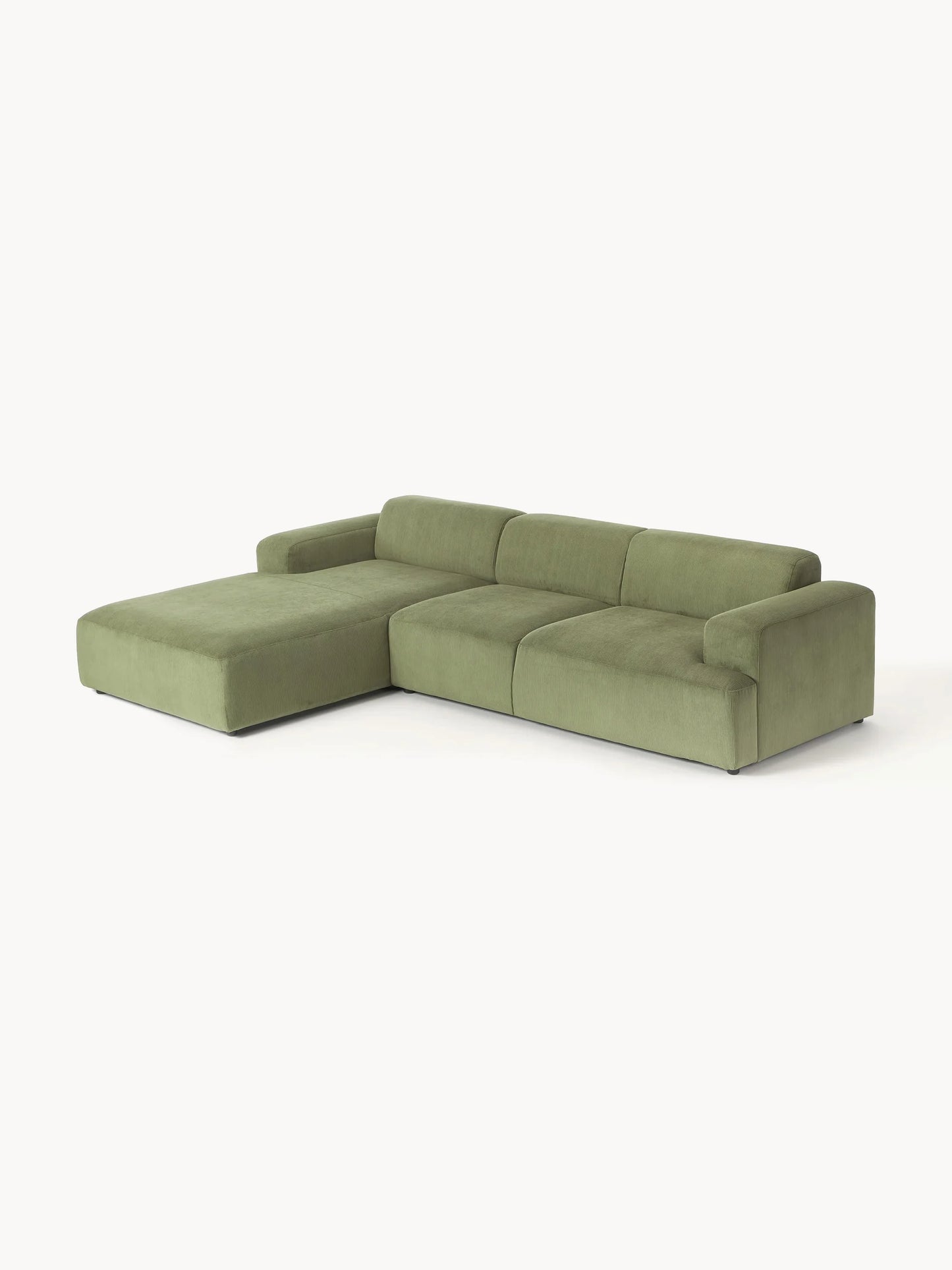 Sofá Esquinero Modular Savoy Verde Oliva Diseño Moderno y Confort Inigualable