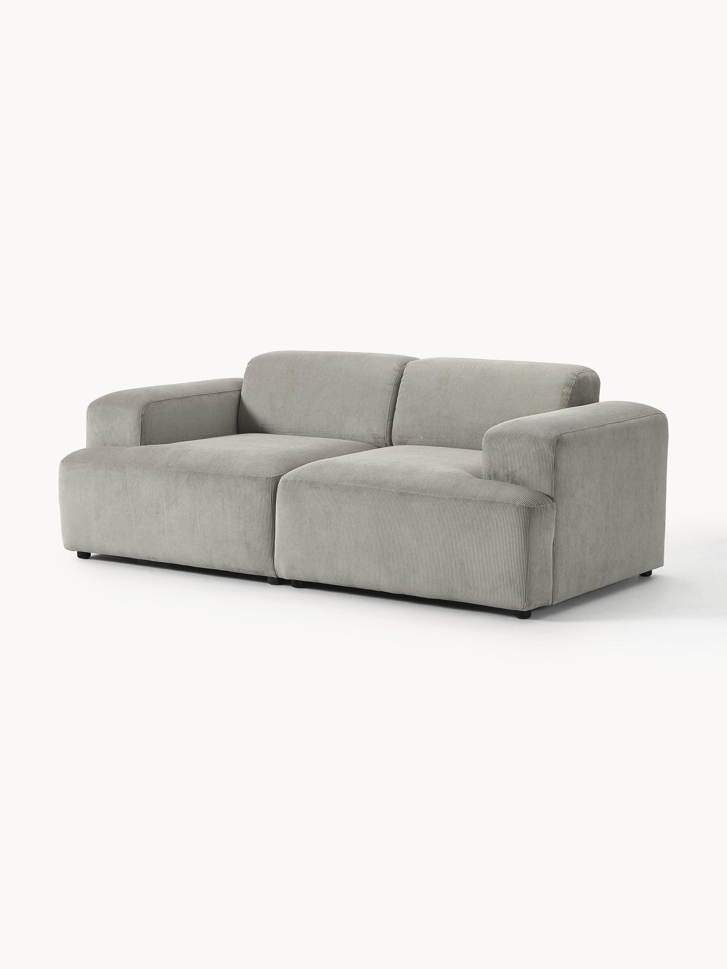 Sofa Louvre Gris 2 Puestos con Diseño Contemporáneo y Minimalista