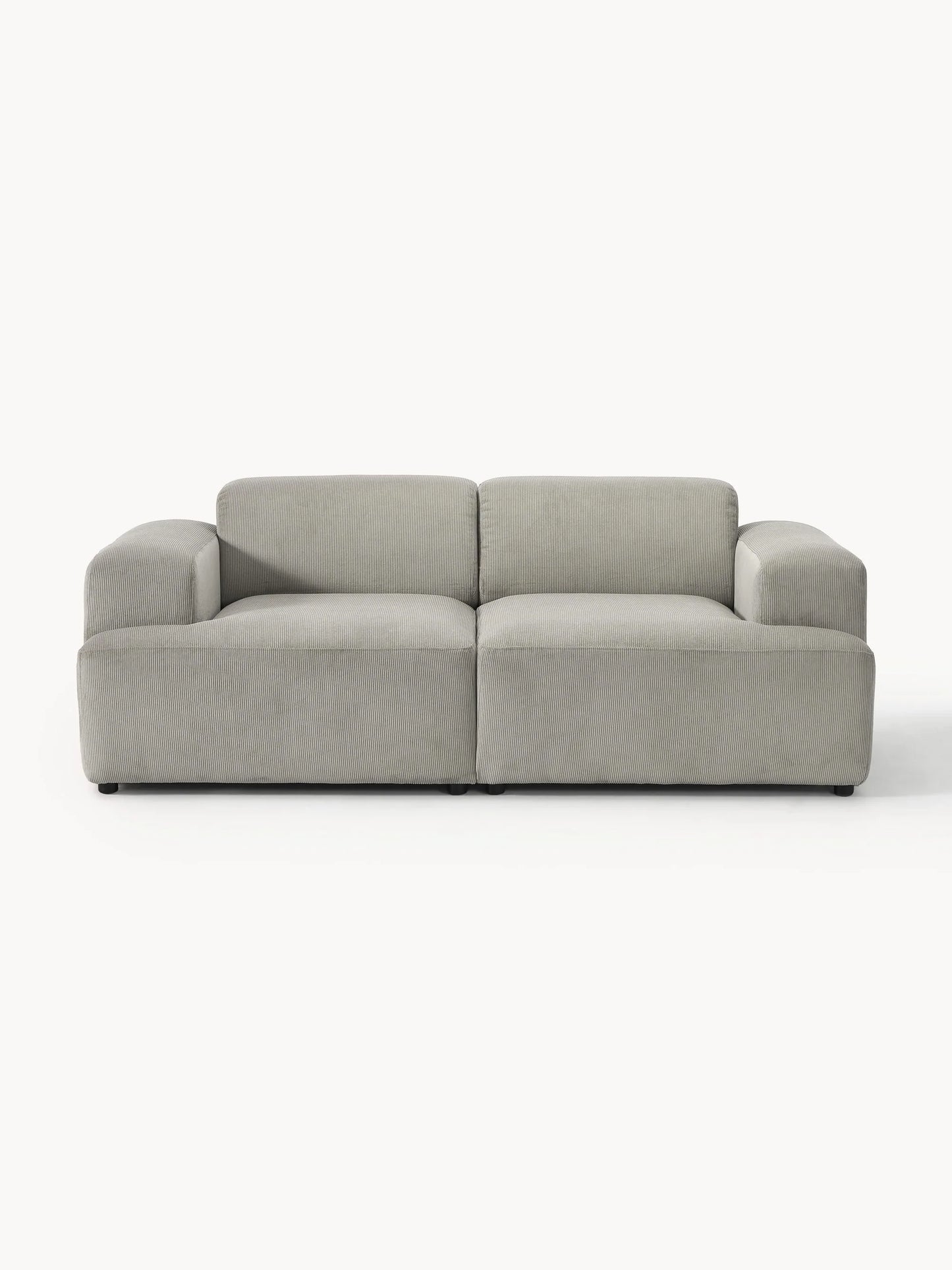 Sofa Louvre Gris 2 Puestos con Diseño Contemporáneo y Minimalista