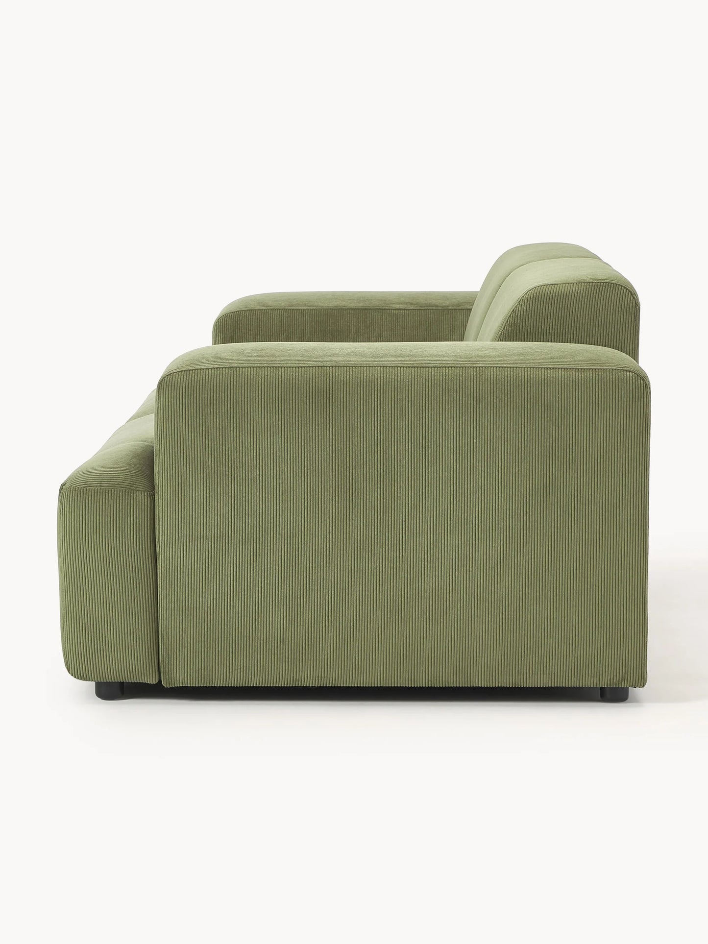 Sofa Louvre Verde Oliva 2 Puestos con Diseño Contemporáneo y Minimalista