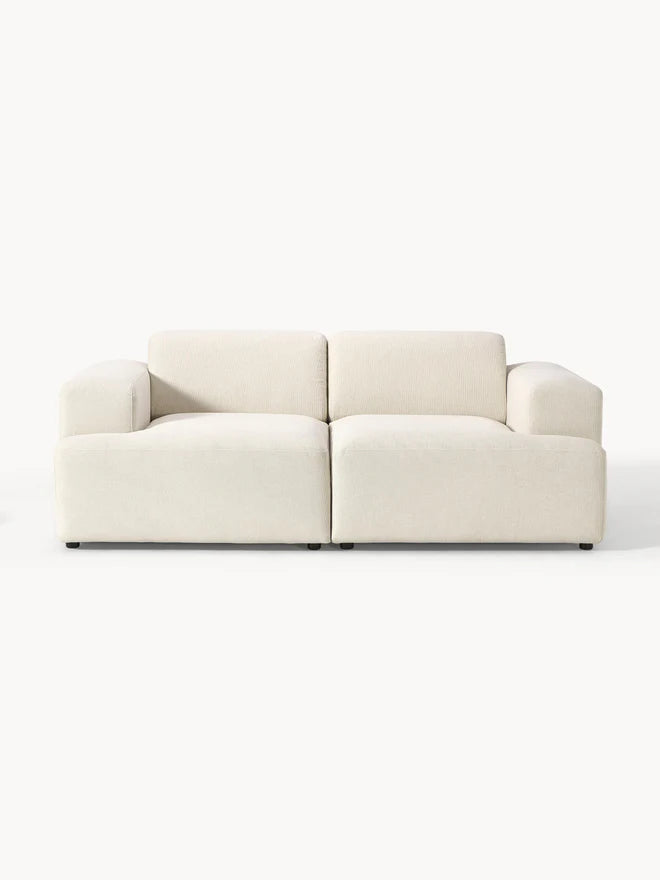 Sofa Louvre Blanco 2 Puestos con Diseño Contemporáneo y Minimalista