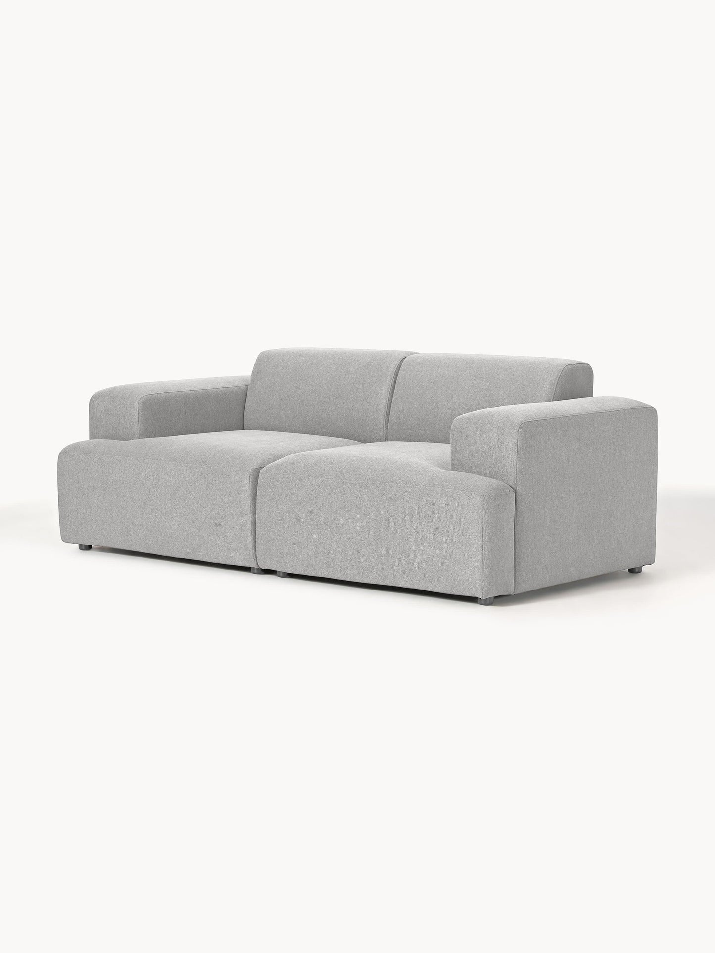 Sofa Louvre Gris Plata 2 Puestos con Diseño Contemporáneo y Minimalista